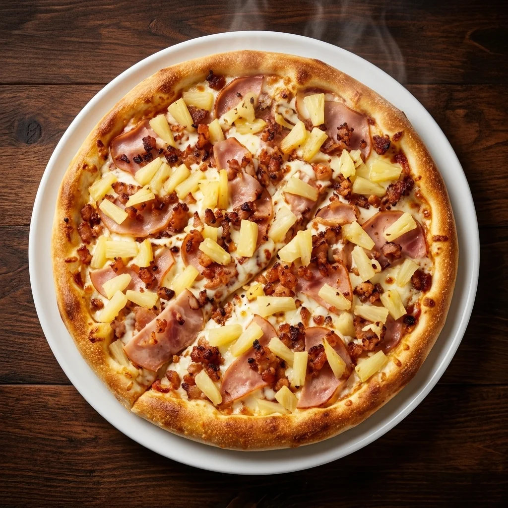 Hawaiian pizza at Triple C Pizzeria Winnipeg