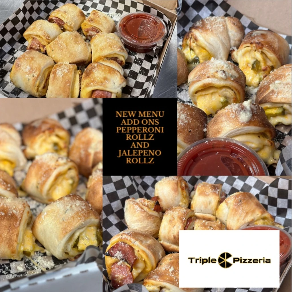 Pepperoni RollZ with garlic butter and mozzarella at Triple C Pizzeria Winnipeg