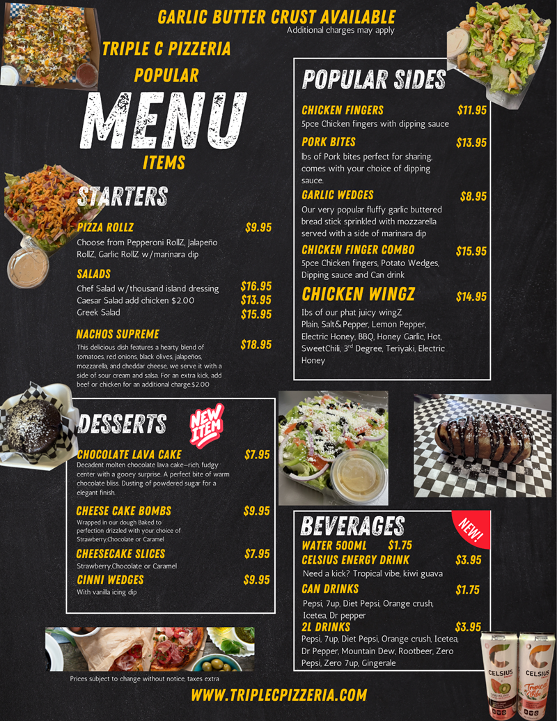 menu april 2026 cheesecake bombs